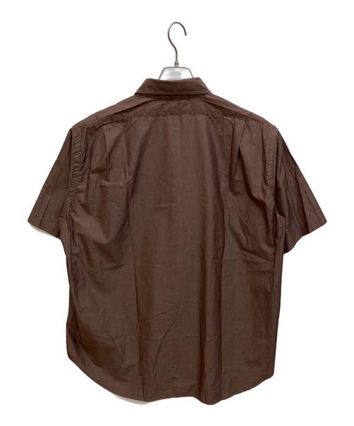 KAPTAIN SUNSHINE（キャプテンサンシャイン）KAPTAIN SUNSHINE (キャプテンサンシャイン) Regular Collar S/S Shirt　半袖レギュラーカラーシャツ ブラウン サイズ:38の古着・服飾アイテム