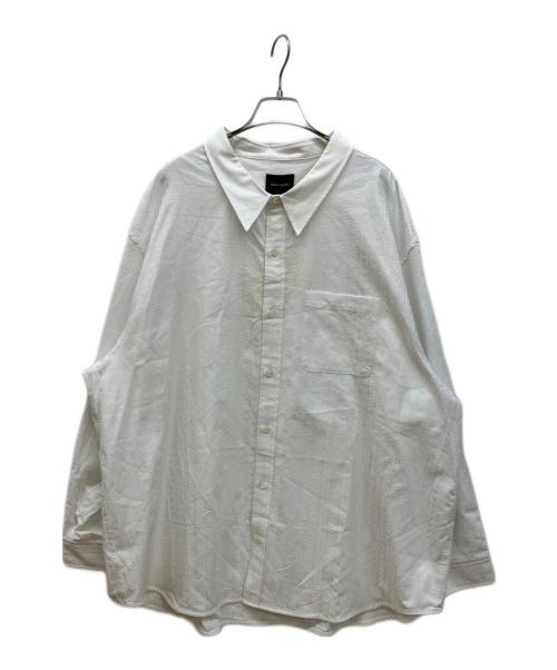 MARC JACOBS（マークジェイコブズ）MARC JACOBS (マークジェイコブス) モノグラム ジャカード シャーティング ビッグ シャツ ホワイト サイズ:XLの古着・服飾アイテム