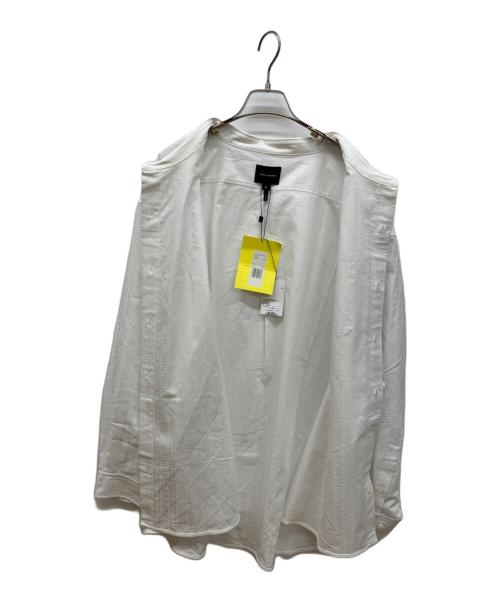 MARC JACOBS（マークジェイコブズ）MARC JACOBS (マークジェイコブス) モノグラム ジャカード シャーティング ビッグ シャツ ホワイト サイズ:XLの古着・服飾アイテム
