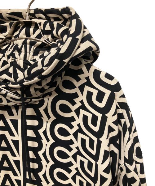 MARC JACOBS（マークジェイコブス）MARC JACOBS (マークジェイコブス) TheMonogram Oversized Hoodie/モノグラムオーバーサーズフーディー ブラック サイズ:Lの古着・服飾アイテム