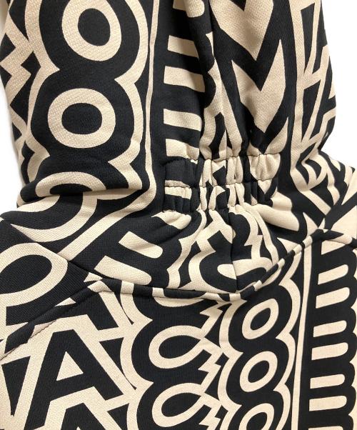 MARC JACOBS（マークジェイコブス）MARC JACOBS (マークジェイコブス) TheMonogram Oversized Hoodie/モノグラムオーバーサーズフーディー ブラック サイズ:Lの古着・服飾アイテム