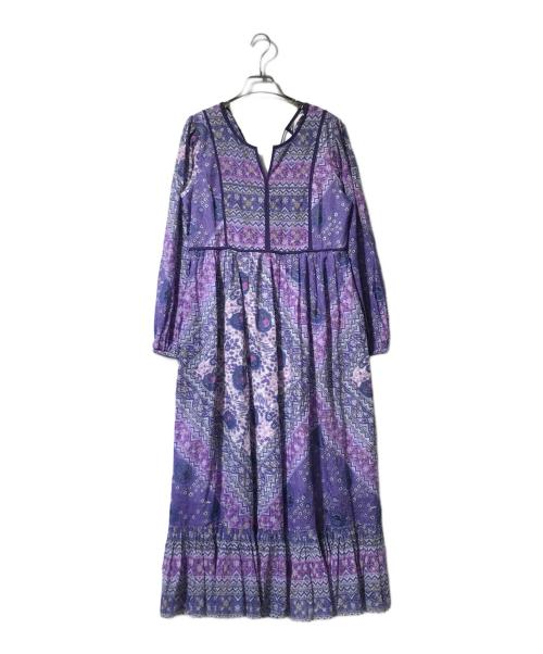 ne quittez pas（ヌキテパ）ne quittez pas (ヌキテパ) エスニックプリント ワンピース パープル サイズ:表記なしの古着・服飾アイテム