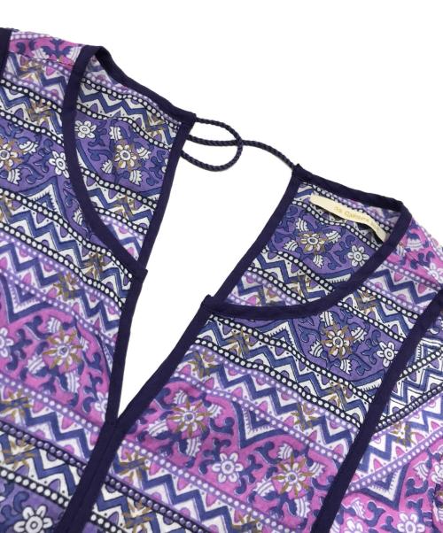 ne quittez pas（ヌキテパ）ne quittez pas (ヌキテパ) エスニックプリント ワンピース パープル サイズ:表記なしの古着・服飾アイテム