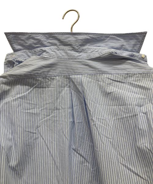 L'ECHOPPE（レショップ）L'ECHOPPE (レショップ) レギュラーカラー ストライプ長袖シャツ スカイブルー サイズ:2の古着・服飾アイテム