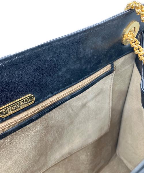 TIFFANY & Co.（ティファニー アンド コー）TIFFANY & Co. (ティファニー アンド コー) チェーンショルダーバッグ ブラックの古着・服飾アイテム