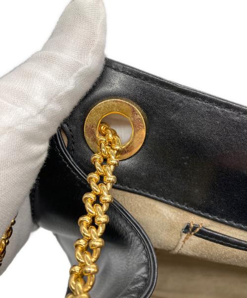 TIFFANY & Co.（ティファニー アンド コー）TIFFANY & Co. (ティファニー アンド コー) チェーンショルダーバッグ ブラックの古着・服飾アイテム