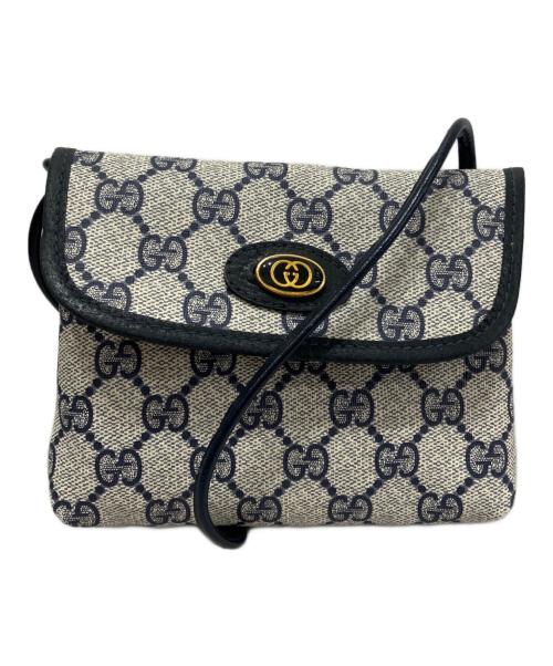 GUCCI（グッチ）GUCCI (グッチ) ショルダーポーチ ネイビーの古着・服飾アイテム
