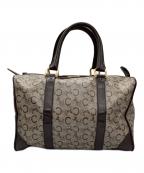 CELINE diffusionセリーヌディフュージョン）の古着「Cマカダムボストンバッグ」｜ブラウン