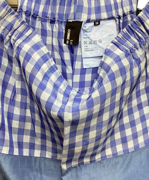 tricot COMME des GARCONS（トリココムデギャルソン）tricot COMME des GARCONS (トリココムデギャルソン) 切替パターンスカート ブルー サイズ:Mの古着・服飾アイテム