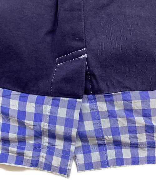 tricot COMME des GARCONS（トリココムデギャルソン）tricot COMME des GARCONS (トリココムデギャルソン) 切替パターンスカート ブルー サイズ:Mの古着・服飾アイテム