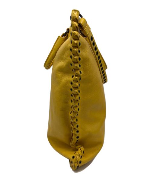 BOTTEGA VENETA（ボッテガベネタ）BOTTEGA VENETA (ボッテガベネタ) ハトメ2WAYレザートートバッグ イエローの古着・服飾アイテム