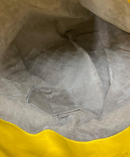 BOTTEGA VENETA（ボッテガベネタ）BOTTEGA VENETA (ボッテガベネタ) ハトメ2WAYレザートートバッグ イエローの古着・服飾アイテム