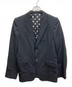 COMME des GARCONS HOMMEコムデギャルソン オム）の古着「裏地ドット2Bテーラードジャケット」｜ブラック