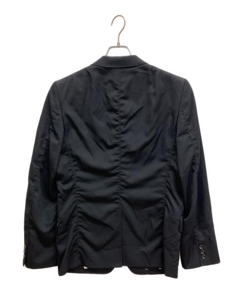 COMME des GARCONS HOMME（コムデギャルソン オム）COMME des GARCONS HOMME (コムデギャルソン オム) 裏地ドット2Bテーラードジャケット ブラック サイズ:Ｓの古着・服飾アイテム