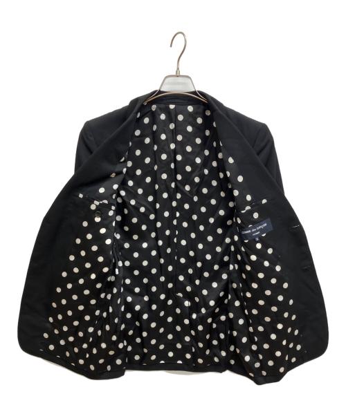 COMME des GARCONS HOMME（コムデギャルソン オム）COMME des GARCONS HOMME (コムデギャルソン オム) 裏地ドット2Bテーラードジャケット ブラック サイズ:Ｓの古着・服飾アイテム