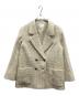 ANAYI（アナイ）の古着「ラメツイードテーラーダブルコート」｜アイボリー