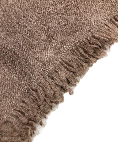 douce gloire（ドゥースゴロワー）douce gloire (ドゥースゴロワー) カシミヤ大判ストール ブラウンの古着・服飾アイテム