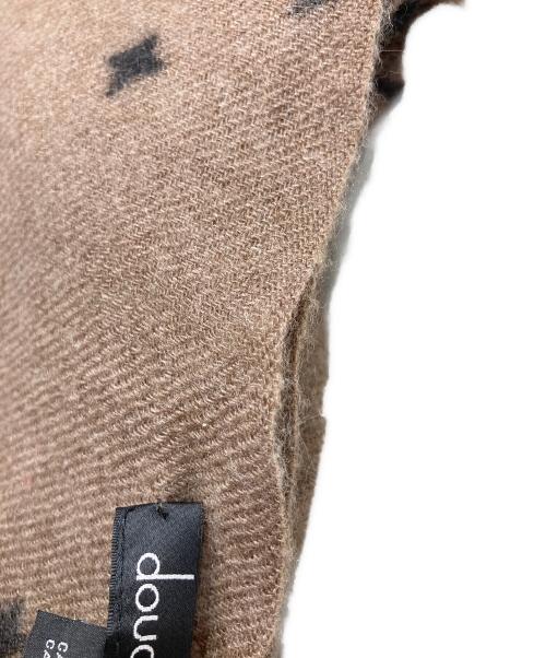 douce gloire（ドゥースゴロワー）douce gloire (ドゥースゴロワー) カシミヤ大判ストール ブラウンの古着・服飾アイテム