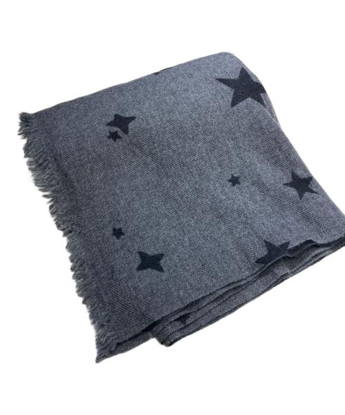 douce gloire（ドゥースゴロワー）DOUCE GLOIRE (ドゥースゴロワー) カシミヤ大判ストール グレーの古着・服飾アイテム