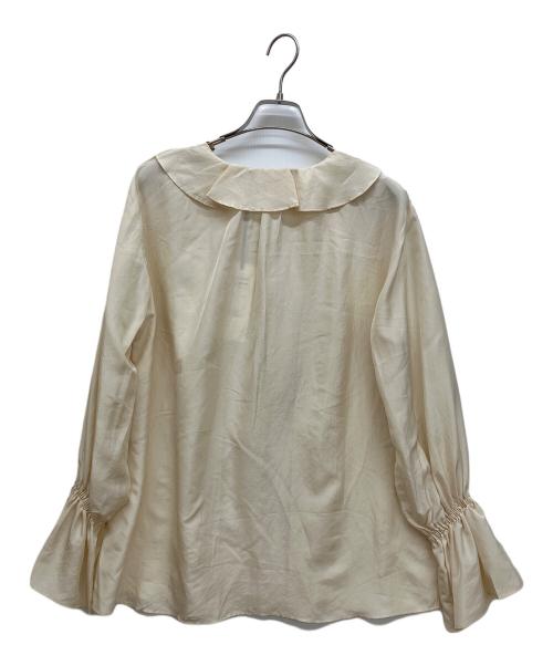 1er Arrondissement（プルミエ アロンディスモン）1er Arrondissement (プルミエ アロンディスモン) ラッフルブラウス ベージュ サイズ:36の古着・服飾アイテム