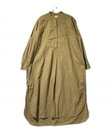 NIGEL CABOURN（ナイジェルケーボン）の古着「バンドカラーワンピース」｜ベージュ