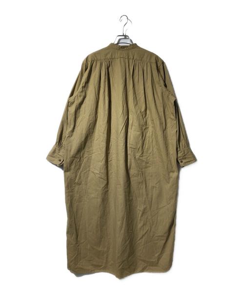 NIGEL CABOURN（ナイジェルケーボン）NIGEL CABOURN (ナイジェルケーボン) バンドカラーワンピース ベージュ サイズ:8の古着・服飾アイテム