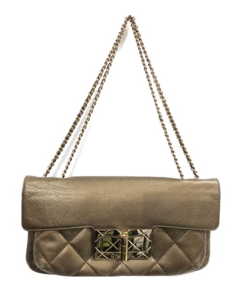 CHANEL（シャネル）CHANEL (シャネル) 2.55　チェーンショルダーバッグ ブロンズ/ゴールドの古着・服飾アイテム