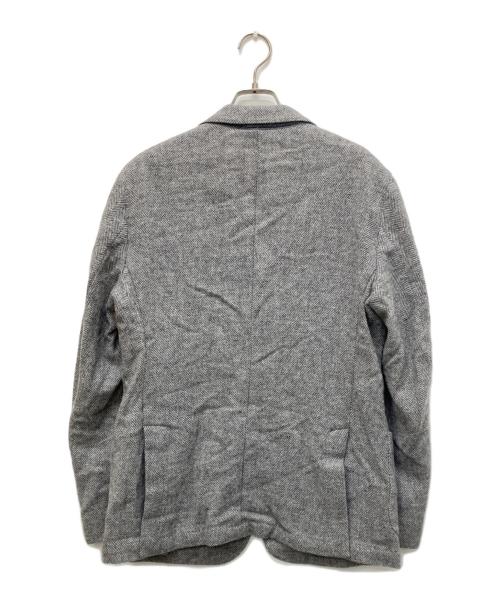 BRERAS（ブレラス）BRERAS (ブレラス) ヘリンボーンテーラードジャケット グレー サイズ:48の古着・服飾アイテム