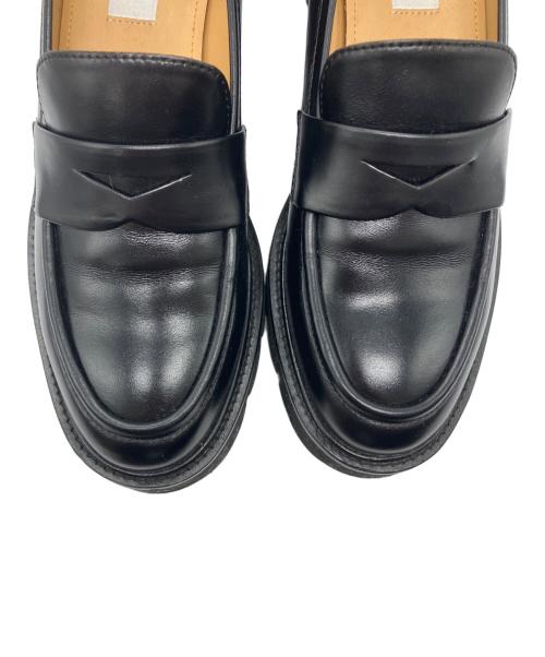 MACKINTOSH PHILOSOPHY（マッキントッシュ フィロソフィー）MACKINTOSH PHILOSOPHY (マッキントッシュ フィロソフィー) トラックソールローファー ブラック サイズ:23.5の古着・服飾アイテム