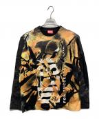 DIESELディーゼル）の古着「T-CRAVE-LS 加工カットソー」｜ブラック