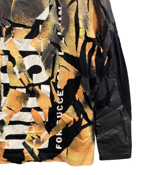 DIESEL（ディーゼル）DIESEL (ディーゼル) T-CRAVE-LS 加工カットソー ブラック サイズ:Sの古着・服飾アイテム