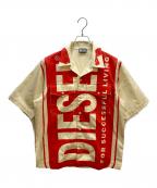 DIESELディーゼル）の古着「半袖シャツ」｜レッド