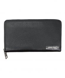 DIESEL（ディーゼル）の古着「レザーラウンドウォレット」｜ブラック