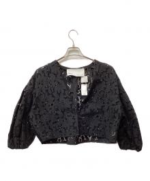ticca（ティッカ）の古着「フラワーレースジャケット」｜ブラック