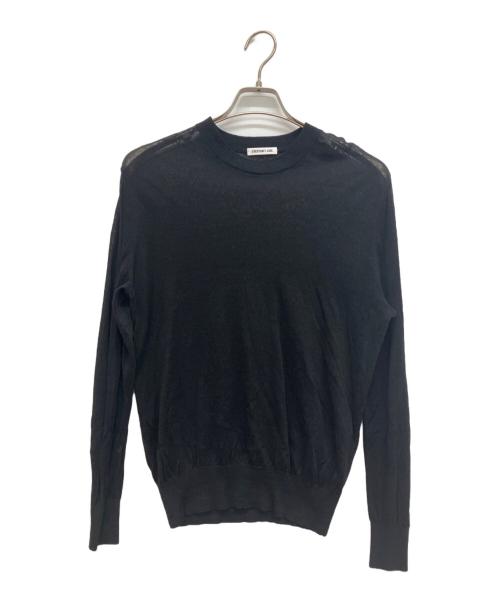 EVERYDAY I LIKE.（エヴリデイ アイ ライク）EVERYDAY I LIKE. (エヴリデイ アイ ライク) Linen Sheer プルオーバーニット ブラック サイズ:FREEの古着・服飾アイテム