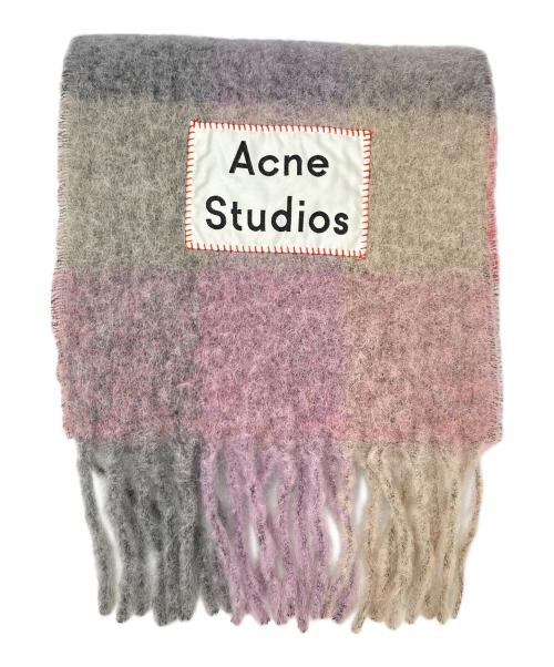 Acne studios（アクネ ストゥディオス）ACNE STUDIOS (アクネ ストゥディオス) マフラー ピンクの古着・服飾アイテム