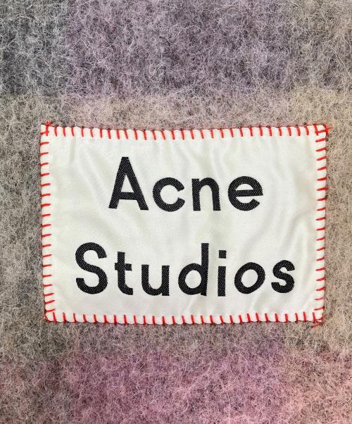 Acne studios（アクネ ストゥディオス）ACNE STUDIOS (アクネ ストゥディオス) マフラー ピンクの古着・服飾アイテム