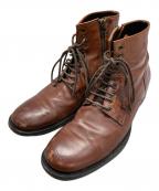 BUTTEROブッテロ）の古着「サイドジップブーツ」｜ブラウン