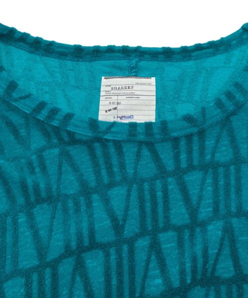 SHAREEF（シャリーフ）SHAREEF (シャリーフ) SHAREEF VELOUR LOGO JQ L/S PULL OVER グリーン サイズ:1の古着・服飾アイテム