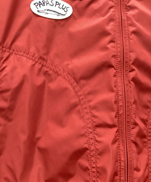 PAPAS PLUS（パパスプラス）PAPAS PLUS (パパスプラス) ジップアップブルゾン レッド サイズ:Mの古着・服飾アイテム