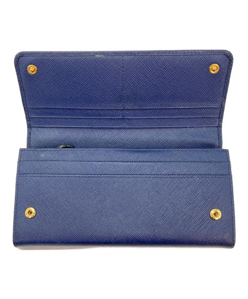 PRADA（プラダ）PRADA (プラダ) 長財布 ネイビーの古着・服飾アイテム