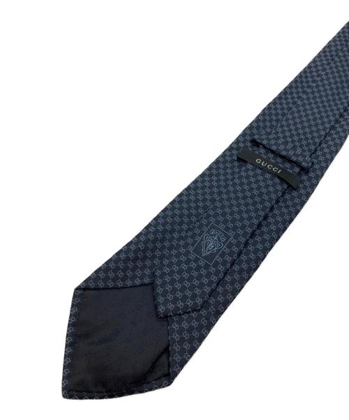 GUCCI（グッチ）GUCCI (グッチ) GG柄シルクネクタイ ネイビー サイズ:不明の古着・服飾アイテム