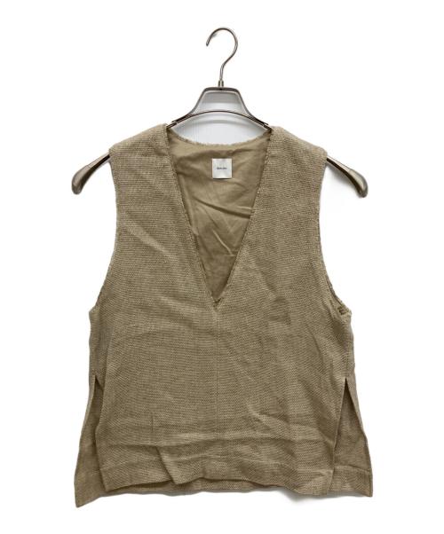 Spick and Span（スピック＆スパン）Spick and Span (スピック＆スパン) リネンツイードベスト ベージュ サイズ:FREEの古着・服飾アイテム
