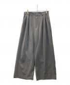 journal standard luxeジャーナルスタンダード ラックス）の古着「ストライプトロピカル タックパンツ」｜グレー