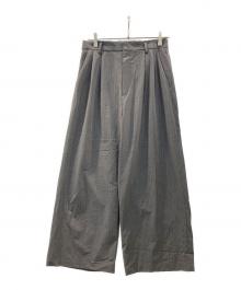 journal standard luxe（ジャーナルスタンダード ラックス）の古着「ストライプトロピカル タックパンツ」｜グレー