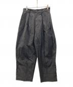 journal standard luxeジャーナルスタンダード ラックス）の古着「タックパンツ」｜ブラック