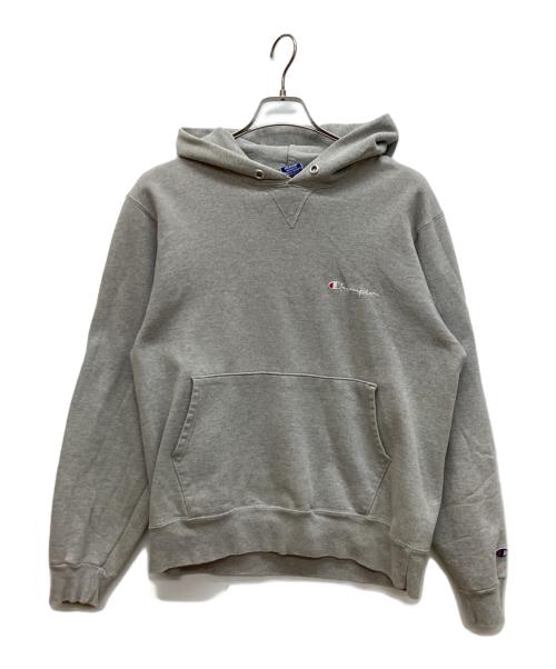 Champion（チャンピオン）Champion (チャンピオン) 前Vスウェットパーカー グレー サイズ:Mの古着・服飾アイテム