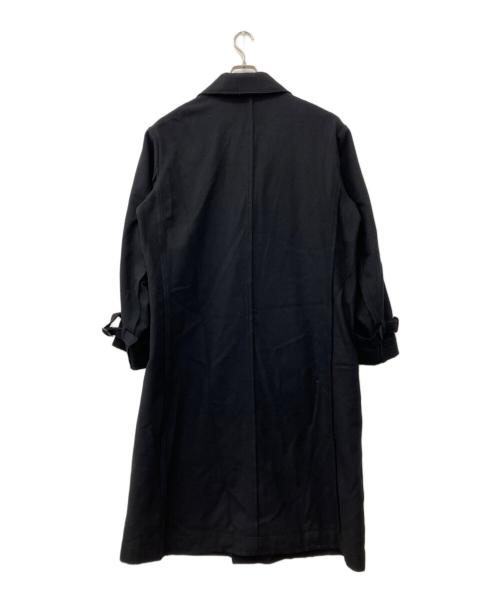 GROUND Y（グラウンドワイ）GROUND Y (グラウンドワイ) オーバーサイズメルトントレンチコート ブラック サイズ:3の古着・服飾アイテム