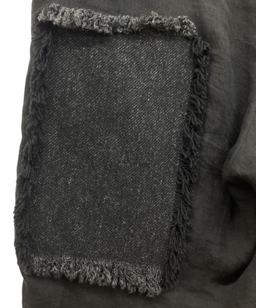 Yohji Yamamoto pour homme（ヨウジヤマモト プールオム）Yohji Yamamoto pour homme (ヨウジヤマモト プールオム) LINEN TWEED PATCHWORK PANTS ブラック サイズ:3の古着・服飾アイテム