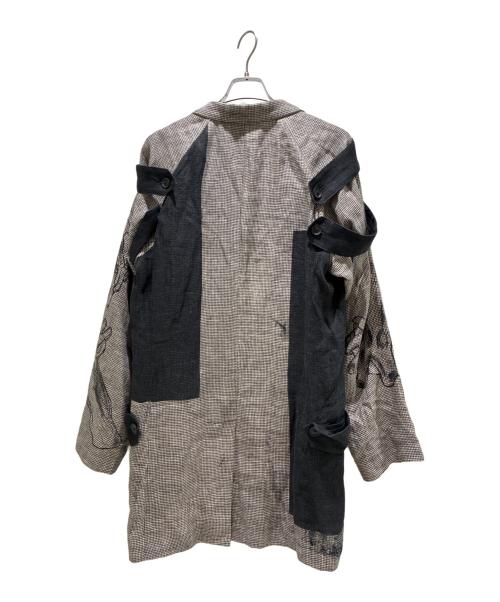Yohji Yamamoto pour homme（ヨウジヤマモト プールオム）Yohji Yamamoto pour homme (ヨウジヤマモト プールオム) 24SS DUAL FABRIC JACKET WITH SHOULDER EPAULETTES ブラック サイズ:2の古着・服飾アイテム